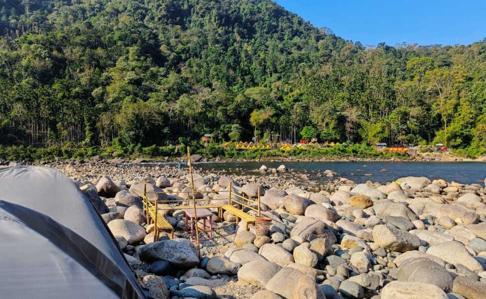Camping at Dawki Shnongpdeng